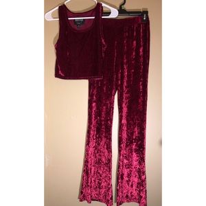 Two Piece Velvet Set